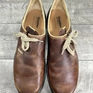 Stadler Walker Slip On Brown Distressed Leather Mens Shoes Loafers Size 11 Men main image 3